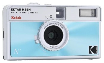 Aparat fotograficzny - Kodak EKTAR H35N Camera Glazed Blue Kodak Aparat fotograficzny - Kodak EKTAR H35N Camera Glazed Blue Kodak