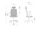 Ergonomiczny fotel biurowy ESTA czarny UNIQUE