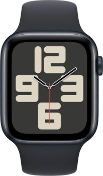 Apple Watch SE GPS 44mm Midnight Aluminium Case with Midnight Sport Band - M/L