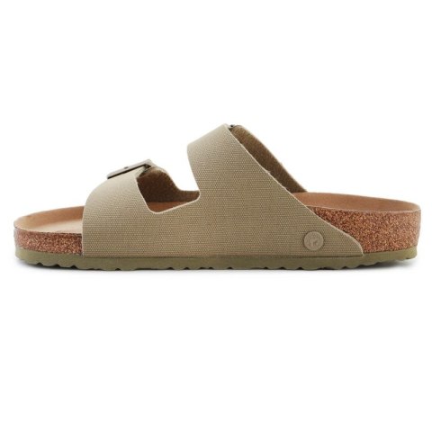 Klapki Birkenstock Rivet Logo Vegan Canvas Faded M 1023958 Klapki Birkenstock Rivet Logo Vegan Canvas Faded M 1023958