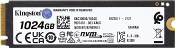 KINGSTON SSD 1024G PCIe 4.0 NVMe M.2 Kingston KINGSTON SSD 1024G PCIe 4.0 NVMe M.2 Kingston