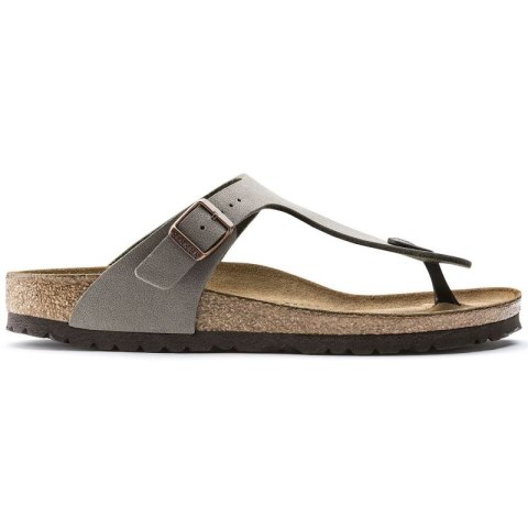 Japonki damskie szare-beżowe Birkenstock Gizeh Birko-Flor Nubuck Stone regular szerokie (43391) Japonki damskie szare-beżowe Birkenstock Gizeh Birko-Flor Nubuck Stone regular szerokie (43391)