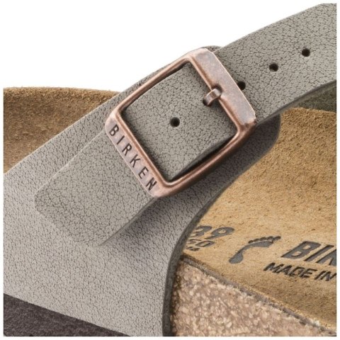 Japonki damskie szare-beżowe Birkenstock Gizeh Birko-Flor Nubuck Stone regular szerokie (43391) Japonki damskie szare-beżowe Birkenstock Gizeh Birko-Flor Nubuck Stone regular szerokie (43391)