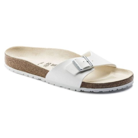 Klapki damskie Birkenstock Madrid Birko-Flor White białe regular szerokie (0040731) Klapki damskie Birkenstock Madrid Birko-Flor White białe regular szerokie (0040731)