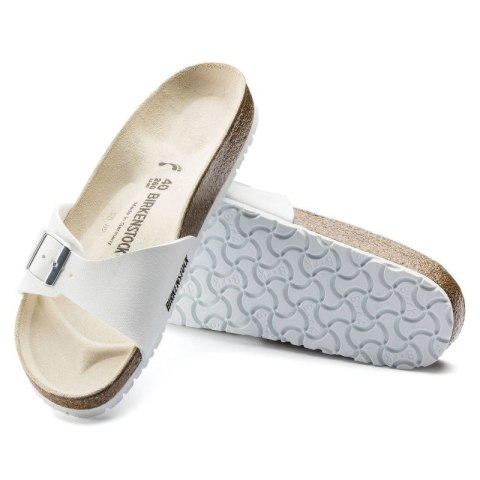 Klapki damskie Birkenstock Madrid Birko-Flor White białe regular szerokie (0040731) Klapki damskie Birkenstock Madrid Birko-Flor White białe regular szerokie (0040731)
