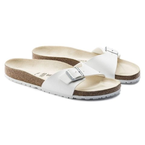 Klapki damskie Birkenstock Madrid Birko-Flor White białe regular szerokie (0040731) Klapki damskie Birkenstock Madrid Birko-Flor White białe regular szerokie (0040731)
