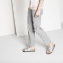 Klapki damskie Birkenstock srebrne Arizona Birko-Flor Silver regular szerokie (1012282)