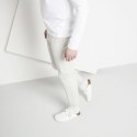 Chodaki damskie Birkenstock Boston ESD White skóra naturalna klapki medyczne narrow wąskie (0061378)