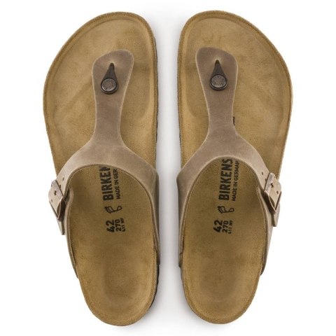 Japonki damskie Birkenstock Gizeh Oiled Leather Tabacco Brown Narrow wąskie (0943813) Japonki damskie Birkenstock Gizeh Oiled Leather Tabacco Brown Narrow wąskie (0943813)