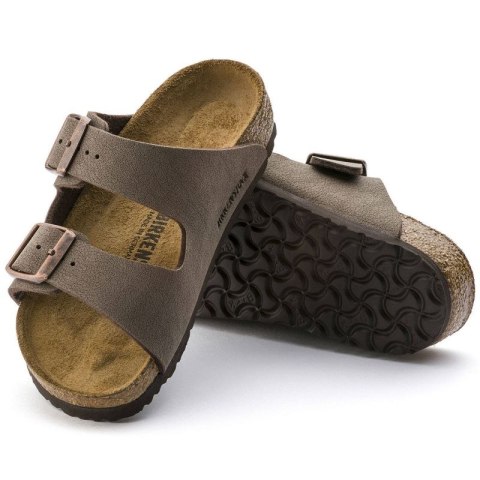 Klapki Birkenstock Arizona Kids Birko-Flor Nubuk Mocha narrow wąskie dziecięce młodzieżowe (0552893) Klapki Birkenstock Arizona Kids Birko-Flor Nubuk Mocha narrow wąskie dziecięce młodzieżowe (0552893)