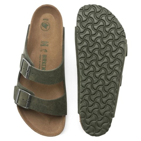 Klapki Birkenstock Arizona Vegan Microfaser Regular damskie-męskie Desert Dust Thyme na szeroką stopę wegańskie (1024550) Klapki Birkenstock Arizona Vegan Microfaser Regular damskie-męskie Desert Dust Thyme na szeroką stopę wegańskie (1024550)