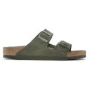 Klapki Birkenstock Arizona Vegan Microfaser Regular damskie-męskie Desert Dust Thyme na szeroką stopę wegańskie (1024550)