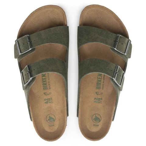 Klapki Birkenstock Arizona Vegan Microfaser Regular damskie-męskie Desert Dust Thyme na szeroką stopę wegańskie (1024550) Klapki Birkenstock Arizona Vegan Microfaser Regular damskie-męskie Desert Dust Thyme na szeroką stopę wegańskie (1024550)