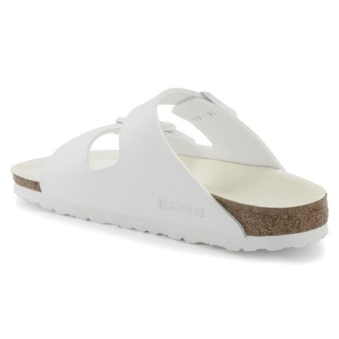 Klapki damskie/męskie Birkenstock Arizona Birko-Flor Regular na szeroką stopę na lato białe (1019061) Klapki damskie/męskie Birkenstock Arizona Birko-Flor Regular na szeroką stopę na lato białe (1019061)