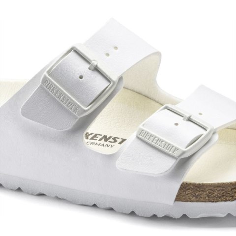 Klapki damskie/męskie Birkenstock Arizona Birko-Flor Regular na szeroką stopę na lato białe (1019061) Klapki damskie/męskie Birkenstock Arizona Birko-Flor Regular na szeroką stopę na lato białe (1019061)