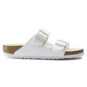 Klapki damskie/męskie Birkenstock Arizona Birko-Flor Regular na szeroką stopę na lato białe (1019061)