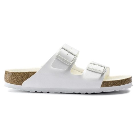 Klapki damskie/męskie Birkenstock Arizona Birko-Flor Regular na szeroką stopę na lato białe (1019061) Klapki damskie/męskie Birkenstock Arizona Birko-Flor Regular na szeroką stopę na lato białe (1019061)