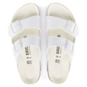 Klapki damskie/męskie Birkenstock Arizona Birko-Flor Regular na szeroką stopę na lato białe (1019061)