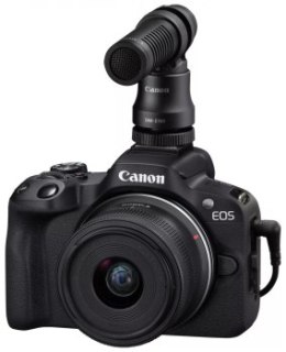 Aparat fotograficzny - Canon EOS R50 + RF-S 18-45 IS STM Creator Kit Czarny