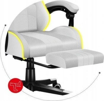 Fotel gamingowy Huzaro Force 4.7 RGB White Fotel gamingowy Huzaro Force 4.7 RGB White