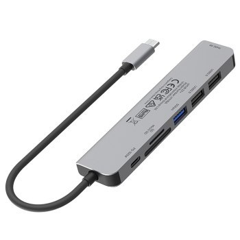 Unitek Hub USB-C aluminium 7w1 Unitek Hub USB-C aluminium 7w1