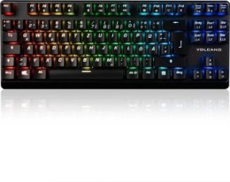 MODECOM VOLCANO LANPARTY PLUS RGB PRZEWODOWA KLAWIATURA MECHANICZNA (BRĄZOWY WYMIENIALNY PRZEŁĄCZNIK OUTEMU) DE LAYOUT Modecom
