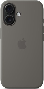 Apple iPhone 16 Silicone Case with MagSafe stone gray Apple iPhone 16 Silicone Case with MagSafe stone gray