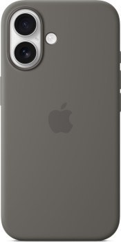 Apple iPhone 16 Silicone Case with MagSafe stone gray