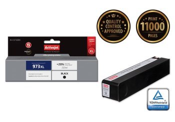 Tusz Activejet AH-973BRX (zamiennik HP 973XL L0S07AE; Premium; 220 ml; czarny) Tusz Activejet AH-973BRX (zamiennik HP 973XL L0S07AE; Premium; 220 ml; czarny)