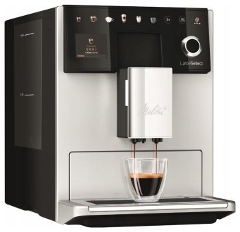 Melitta LatteSelect F63/0-211 czarno-srebrny Melitta LatteSelect F63/0-211 czarno-srebrny