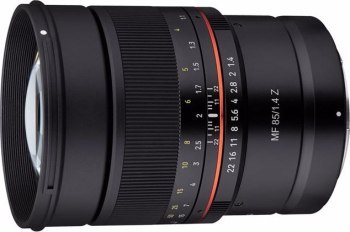 Obiektyw - Samyang MF 85MM F/1.4 NIKON Z Obiektyw - Samyang MF 85MM F/1.4 NIKON Z
