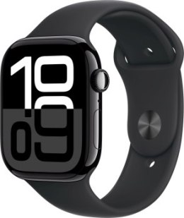 Apple Watch Series 10 GPS 42mm Jet Black Aluminium Case | Black Sport Band - M/L