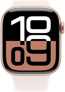 Apple Watch Series 10 GPS 46mm Rose Gold Aluminium Case with Light Blush Sport Band - M/L