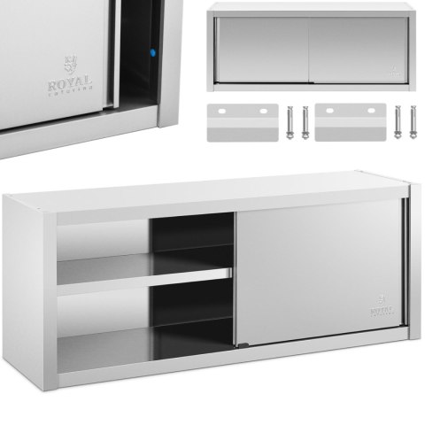 Szafa ścienna gastronomiczna z drzwiami przesuwanymi STAL 150 x 45 x 60 cm Szafa ścienna gastronomiczna z drzwiami przesuwanymi STAL 150 x 45 x 60 cm