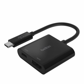 BELKIN ADAPTER USB-C TO HDMI + USB-C (60W PD) BLK BELKIN ADAPTER USB-C TO HDMI + USB-C (60W PD) BLK