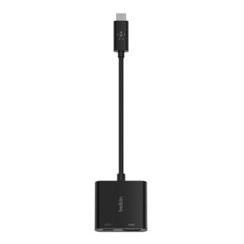 BELKIN ADAPTER USB-C TO HDMI + USB-C (60W PD) BLK BELKIN ADAPTER USB-C TO HDMI + USB-C (60W PD) BLK