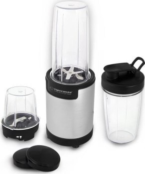 Blender sportowy do mielenia Esperanza NUTRI BOMB EKM030 (900W; kolor czarno-srebrny) Blender sportowy do mielenia Esperanza NUTRI BOMB EKM030 (900W; kolor czarno-srebrny)