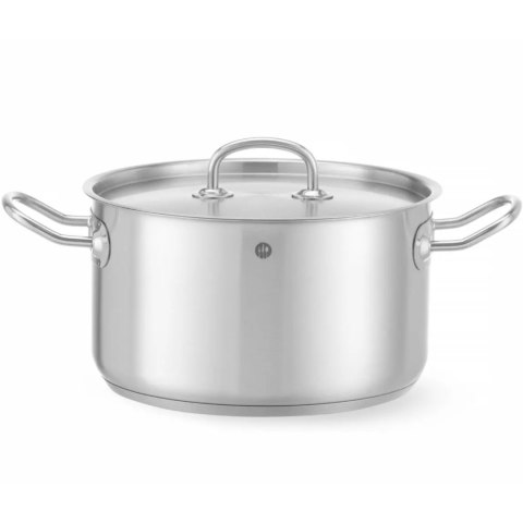 Garnek średni Kitchen Line z pokrywką 6 l śr. 240 x 135 mm - Hendi 836309 Garnek średni Kitchen Line z pokrywką 6 l śr. 240 x 135 mm - Hendi 836309