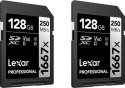 Lexar SDXC 128GB Professional 1667x UHS-II U3 - 2 pack