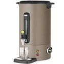 Warnik do wody grzanego wina z kranem tacką ociekową 16 l 1650 W - taupe
