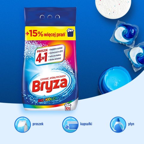 Bryza 4w1 proszek COLOR 6,825kg / 105 prań Bryza 4w1 proszek COLOR 6,825kg / 105 prań