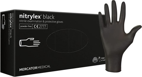 Rękawice Nitrylowe 100 sztuk / Czarne / Nitrylex Black - 10 szt. (XS 5-6) Rękawice Nitrylowe 100 sztuk / Czarne / Nitrylex Black - 10 szt. (XS 5-6)