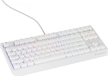 Genesis Thor 230 TKL biała RGB Outemu Brown Genesis Thor 230 TKL biała RGB Outemu Brown