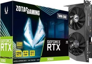Karta graficzna ZOTAC GAMING GeForce RTX 3060 Twin Edge 12GB GDDR6 Karta graficzna ZOTAC GAMING GeForce RTX 3060 Twin Edge 12GB GDDR6