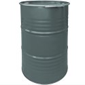 Beczka stalowa metalowa OH 212L zdejmowane wieko z korkami 2 i 3/4 - SZARA MIX