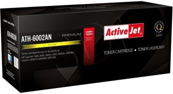 Toner Activejet ATH-6002AN (zamiennik HP 124A Q6002A Canon CRG-707Y; Premium; 2000 stron; żółty) Toner Activejet ATH-6002AN (zamiennik HP 124A Q6002A Canon CRG-707Y; Premium; 2000 stron; żółty)