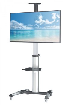 Uchwyt - Manhattan 461245 Mobilny stojak do telewizora LED/LCD, 37-70'', 50kg, 2 półki Uchwyt - Manhattan 461245 Mobilny stojak do telewizora LED/LCD, 37-70'', 50kg, 2 półki