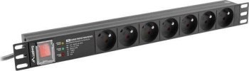 Listwa antyprzepięciowa - Lanberg listwa zasilająca PDU PRO 7 gniazd 2.0m Listwa antyprzepięciowa - Lanberg listwa zasilająca PDU PRO 7 gniazd 2.0m