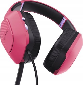Słuchawki TRUST GXT415P ZIROX HEADSET - PINK 24992 Słuchawki TRUST GXT415P ZIROX HEADSET - PINK 24992