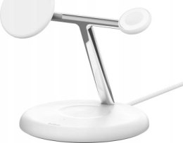 Belkin BOOST CHARGE PRO MagSafe ładowarka indukcyjna 3w1 iPhone Apple Watch i AirPods biała
